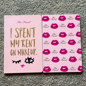 Set of 2 NEW Too Faced notebooks